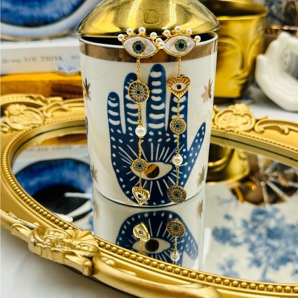 🆕 KATE SPADE 🧿 NWT Evil Eye Linear Earrings - Picture 12 of 15